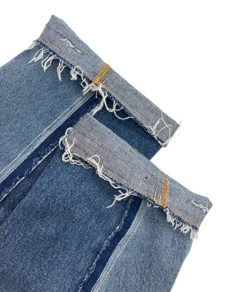 1691（イチロクキューイチ）1691 (イチロクキューイチ) Twisted 3D Sarouel Denim インディゴ サイズ:4の古着・服飾アイテム