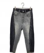 1691イチロクキューイチ）の古着「Twisted 3D Sarouel Denim/ツイスト3D」｜ブラック