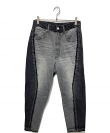 1691（イチロクキューイチ）の古着「Twisted 3D Sarouel Denim/ツイスト3D」｜ブラック