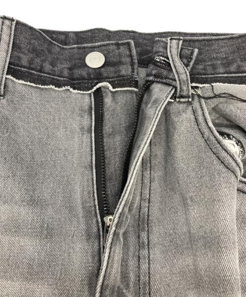 1691（イチロクキューイチ）1691 (イチロクキューイチ) Twisted 3D Sarouel Denim/ツイスト3D ブラック サイズ:3 未使用品の古着・服飾アイテム