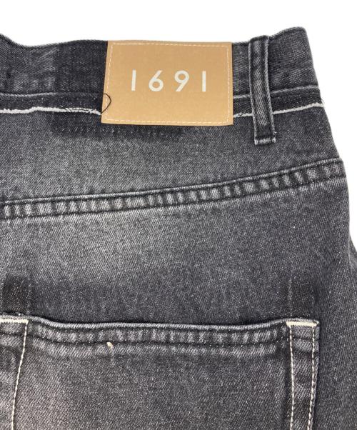 1691（イチロクキューイチ）1691 (イチロクキューイチ) Twisted 3D Sarouel Denim/ツイスト3D ブラック サイズ:3 未使用品の古着・服飾アイテム