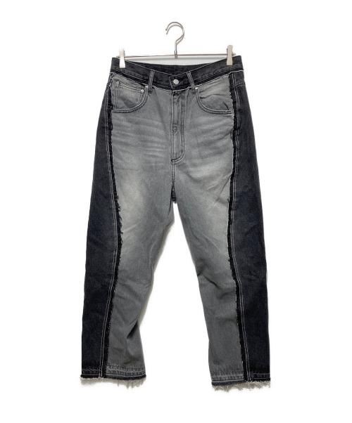 1691（イチロクキューイチ）1691 (イチロクキューイチ) Twisted 3D Sarouel Denim ブラック サイズ:4の古着・服飾アイテム
