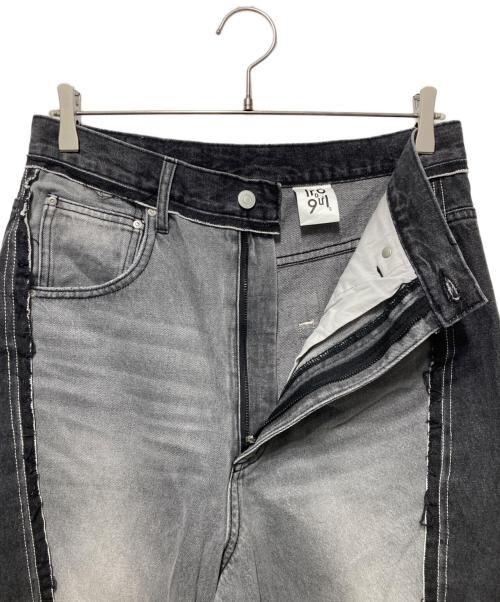 1691（イチロクキューイチ）1691 (イチロクキューイチ) Twisted 3D Sarouel Denim ブラック サイズ:4の古着・服飾アイテム