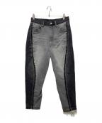 1691イチロクキューイチ）の古着「Twisted 3D Sarouel Denim」｜ブラック