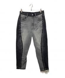 1691（イチロクキューイチ）の古着「Twisted 3D Sarouel Denim」｜ブラック