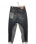 1691 (イチロクキューイチ) Twisted 3D Sarouel Denim ブラック サイズ:４：11000円