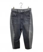 1691イチロクキューイチ）の古着「Twisted 3D Sarouel Denim」｜ブラック