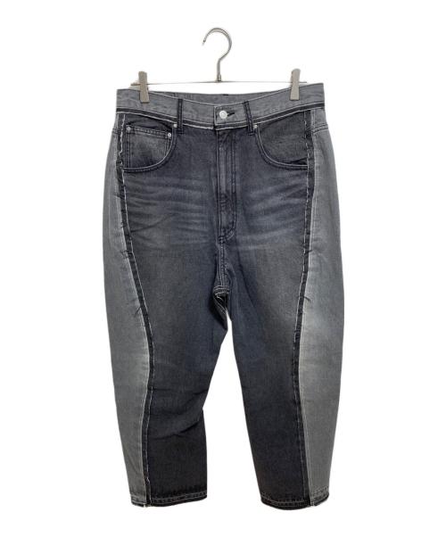 1691（イチロクキューイチ）1691 (イチロクキューイチ) Twisted 3D Sarouel Denim ブラック サイズ:5の古着・服飾アイテム
