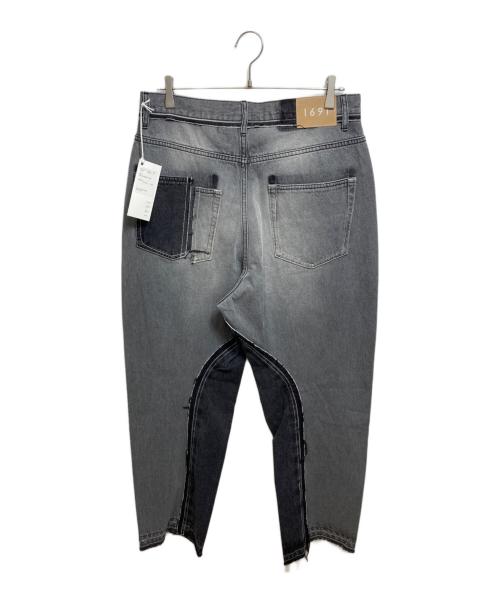 1691（イチロクキューイチ）1691 (イチロクキューイチ) Twisted 3D Sarouel Denim ブラック サイズ:5の古着・服飾アイテム