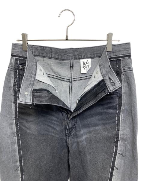 1691（イチロクキューイチ）1691 (イチロクキューイチ) Twisted 3D Sarouel Denim ブラック サイズ:5の古着・服飾アイテム