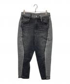 1691イチロクキューイチ）の古着「Twisted 3D Sarouel Denim」｜ブラック