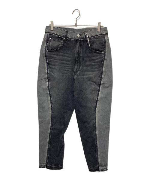 1691（イチロクキューイチ）1691 (イチロクキューイチ) Twisted 3D Sarouel Denim ブラック サイズ:4の古着・服飾アイテム