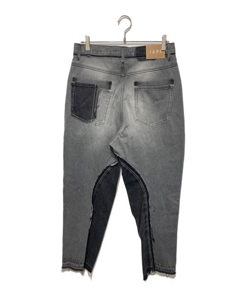 1691（イチロクキューイチ）1691 (イチロクキューイチ) Twisted 3D Sarouel Denim ブラック サイズ:4の古着・服飾アイテム
