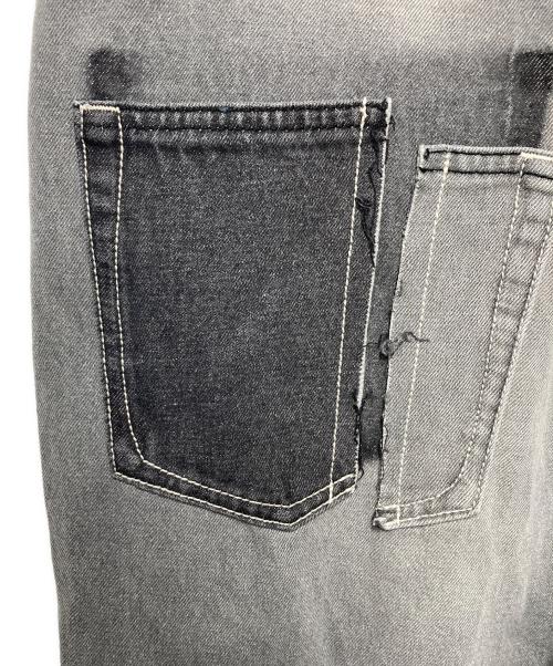 1691（イチロクキューイチ）1691 (イチロクキューイチ) Twisted 3D Sarouel Denim ブラック サイズ:4の古着・服飾アイテム