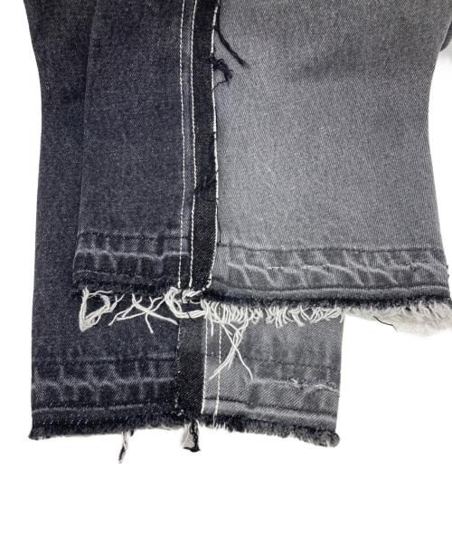 1691（イチロクキューイチ）1691 (イチロクキューイチ) Twisted 3D Sarouel Denim ブラック サイズ:4の古着・服飾アイテム