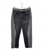 1691イチロクキューイチ）の古着「Twisted 3D Sarouel Denim」｜ブラック