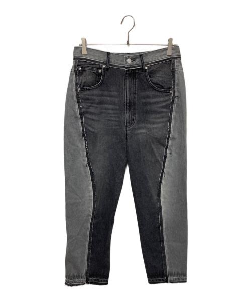 1691（イチロクキューイチ）1691 (イチロクキューイチ) Twisted 3D Sarouel Denim ブラック サイズ:3の古着・服飾アイテム