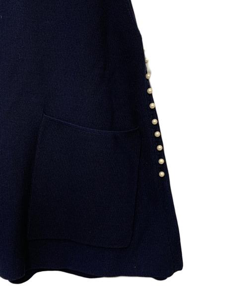 BALLSEY（ボールジィ）BALLSEY (ボールジィ) パールコンビ Vネックベスト ネイビー サイズ:Sの古着・服飾アイテム
