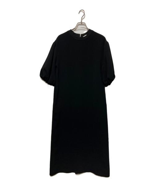 UNITED ARROWS（ユナイテッドアローズ）UNITED ARROWS (ユナイテッドアローズ) COMFYステッチショートスリーブワンピース ブラック サイズ:36の古着・服飾アイテム