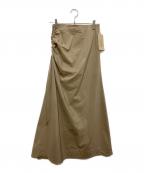 Curensologyカレンソロジー）の古着「Gathered Drape Skirt」｜ベージュ