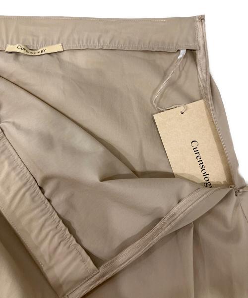 Curensology（カレンソロジー）Curensology (カレンソロジー) Gathered Drape Skirt ベージュ サイズ:FREE 未使用品の古着・服飾アイテム