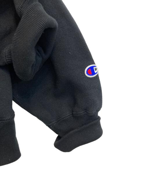Champion REVERSE WEAVE（チャンピオン リバース ウィーブ）Champion REVERSE WEAVE (チャンピオン リバース ウィーブ) ジップパーカー ブラック サイズ:Lの古着・服飾アイテム