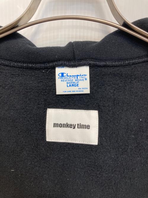 Champion REVERSE WEAVE（チャンピオン リバース ウィーブ）Champion REVERSE WEAVE (チャンピオン リバース ウィーブ) ジップパーカー ブラック サイズ:Lの古着・服飾アイテム