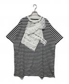 BEAMS BOYビームスボーイ）の古着「バイアス フリル BIG Tシャツ」｜ホワイト