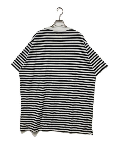 BEAMS BOY（ビームスボーイ）BEAMS BOY (ビームスボーイ) バイアス フリル BIG Tシャツ ホワイト サイズ:36の古着・服飾アイテム