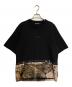 DOLCE & GABBANA（ドルチェ＆ガッバーナ）の古着「レオパード切替Tシャツ」｜ブラック