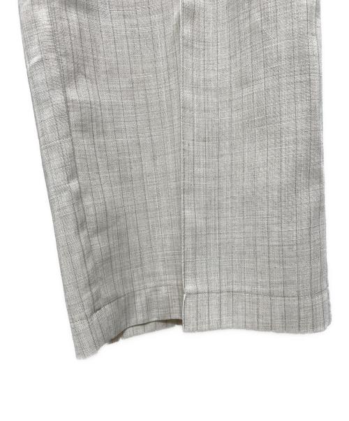 comme ca（コムサ）comme ca (コムサ) シアーボイルストライプ パンツ ベージュ サイズ:9の古着・服飾アイテム