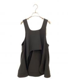 ENFOLD（エンフォルド）の古着「2WAY FLARE VEST」｜ブラック