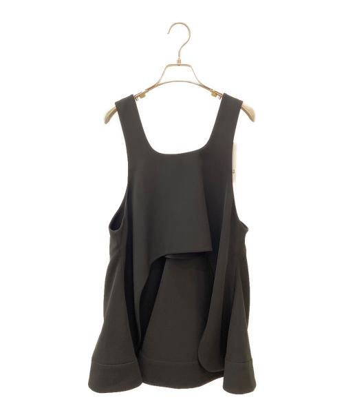 ENFOLD（エンフォルド）ENFOLD (エンフォルド) 2WAY FLARE VEST ブラック サイズ:38の古着・服飾アイテム