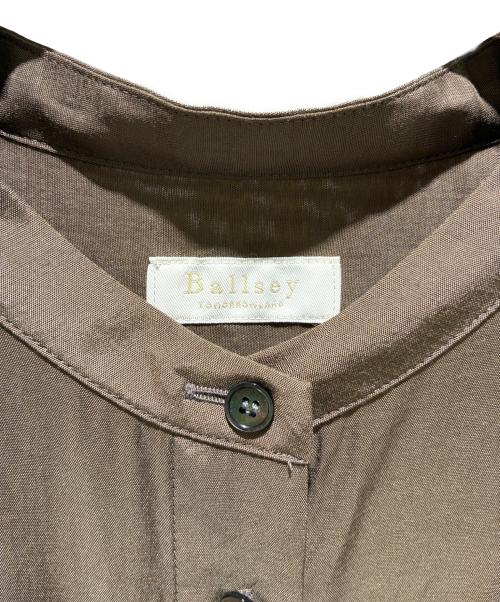 BALLSEY（ボールジィ）BALLSEY (ボールジィ) シルキーブロード オーバーシャツブラウス ブラウン サイズ:36の古着・服飾アイテム