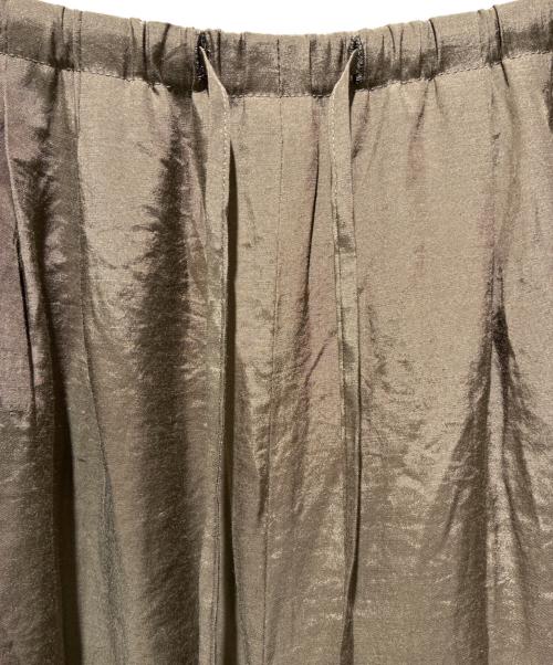 BALLSEY（ボールジィ）BALLSEY (ボールジィ) シルキーブロード ドロストワイドパンツ ブラウン サイズ:34 未使用品の古着・服飾アイテム