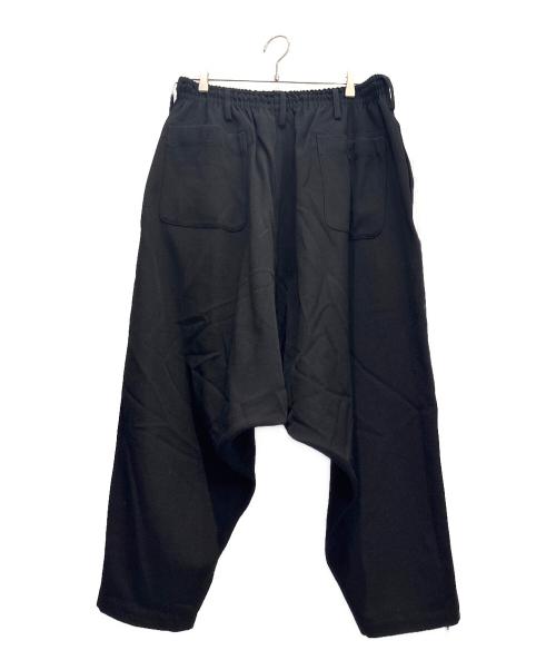 Yohji Yamamoto pour homme（ヨウジヤマモト プールオム）Yohji Yamamoto pour homme (ヨウジヤマモト プールオム) アーミーギャバジン サルエルパンツ ブラック サイズ:3の古着・服飾アイテム