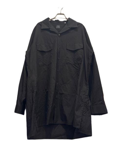 Yohji Yamamoto COSTUME D' HOMME（ヨウジヤマモト コスチュームドオム）Yohji Yamamoto COSTUME D' HOMME (ヨウジヤマモト コスチュームドオム) SUIT BROAD CDH OPEN COLLAR SHIRT ブラック サイズ:4の古着・服飾アイテム