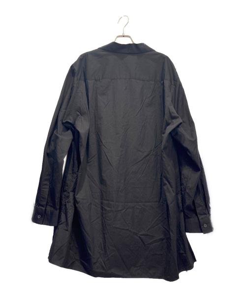 Yohji Yamamoto COSTUME D' HOMME（ヨウジヤマモト コスチュームドオム）Yohji Yamamoto COSTUME D' HOMME (ヨウジヤマモト コスチュームドオム) SUIT BROAD CDH OPEN COLLAR SHIRT ブラック サイズ:4の古着・服飾アイテム