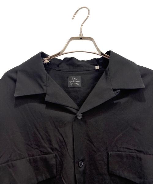 Yohji Yamamoto COSTUME D' HOMME（ヨウジヤマモト コスチュームドオム）Yohji Yamamoto COSTUME D' HOMME (ヨウジヤマモト コスチュームドオム) SUIT BROAD CDH OPEN COLLAR SHIRT ブラック サイズ:4の古着・服飾アイテム