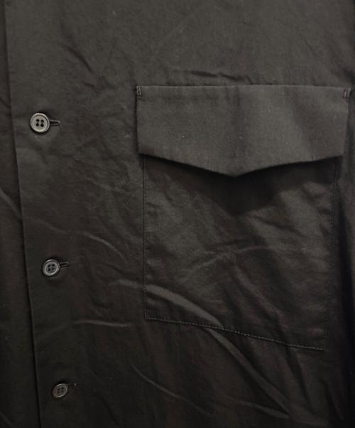 Yohji Yamamoto COSTUME D' HOMME（ヨウジヤマモト コスチュームドオム）Yohji Yamamoto COSTUME D' HOMME (ヨウジヤマモト コスチュームドオム) SUIT BROAD CDH OPEN COLLAR SHIRT ブラック サイズ:4の古着・服飾アイテム