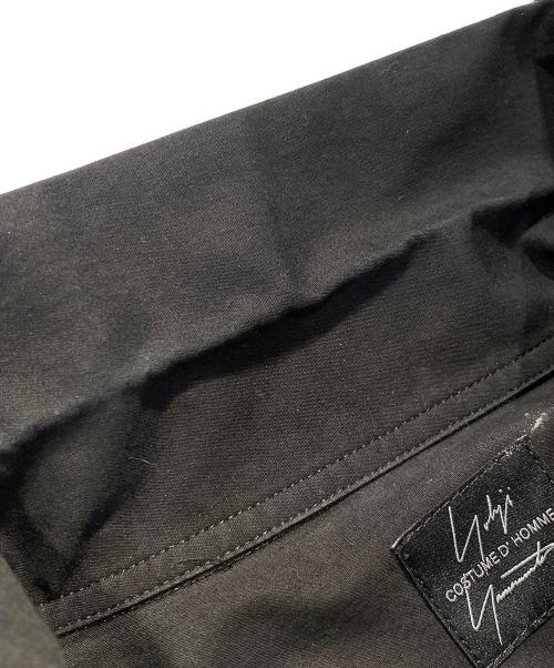 Yohji Yamamoto COSTUME D' HOMME（ヨウジヤマモト コスチュームドオム）Yohji Yamamoto COSTUME D' HOMME (ヨウジヤマモト コスチュームドオム) SUIT BROAD CDH OPEN COLLAR SHIRT ブラック サイズ:4の古着・服飾アイテム