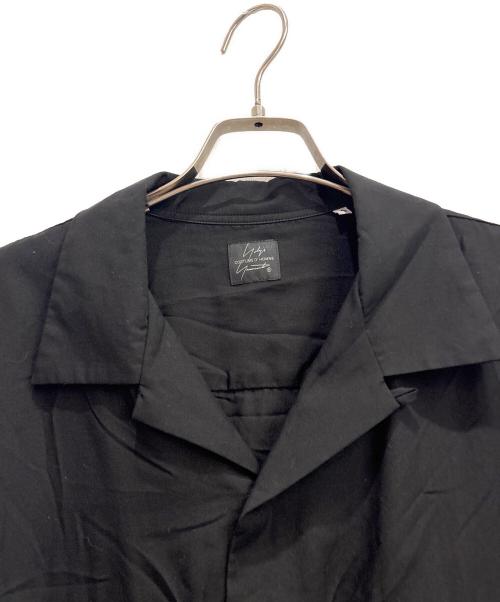 Yohji Yamamoto COSTUME D' HOMME（ヨウジヤマモト コスチュームドオム）Yohji Yamamoto COSTUME D' HOMME (ヨウジヤマモト コスチュームドオム) SUIT POPLIN CDH OPEN COLLAR SHIRT ブラック サイズ:4の古着・服飾アイテム