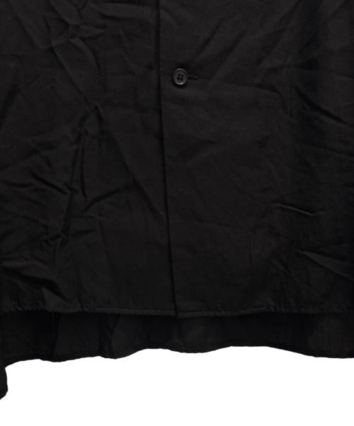 Yohji Yamamoto COSTUME D' HOMME（ヨウジヤマモト コスチュームドオム）Yohji Yamamoto COSTUME D' HOMME (ヨウジヤマモト コスチュームドオム) SUIT POPLIN CDH OPEN COLLAR SHIRT ブラック サイズ:4の古着・服飾アイテム
