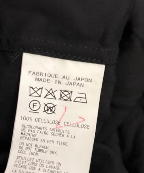 Yohji Yamamoto COSTUME D' HOMME（ヨウジヤマモト コスチュームドオム）Yohji Yamamoto COSTUME D' HOMME (ヨウジヤマモト コスチュームドオム) SUIT POPLIN CDH OPEN COLLAR SHIRT ブラック サイズ:4の古着・服飾アイテム