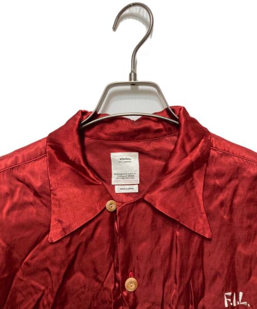 VISVIM（ビズビム）VISVIM (ビズビム) IRVING SHIRT S/S PEERLESS レッド サイズ:４の古着・服飾アイテム