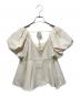 euw (イユー) puff sleeve peplum top/パフスリーブペプラムトップ アイボリー サイズ:FREE：7000円
