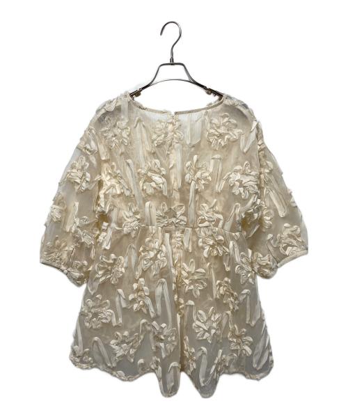 euw（イユー）euw (イユー) Flower Bag A Sheer アイボリー サイズ:freeの古着・服飾アイテム