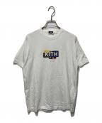 KITHキス）の古着「Tokyo Boro Logo Tee」｜ホワイト