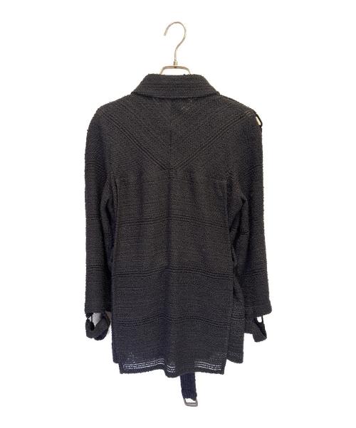 CHANEL（シャネル）CHANEL (シャネル) 08P/シアー ツイード ハンティングジャケット ブラック サイズ:38の古着・服飾アイテム
