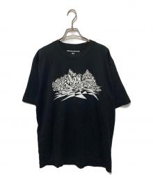 WHITE MOUNTAINEERING（ホワイトマウンテ二アニング）の古着「MOUNTAIN T-SHIRT/マウンテンTシャツ」｜ブラック